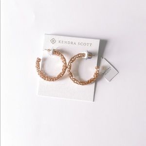 Kendra Scott Rose Gold Hoop Earrings - NWT